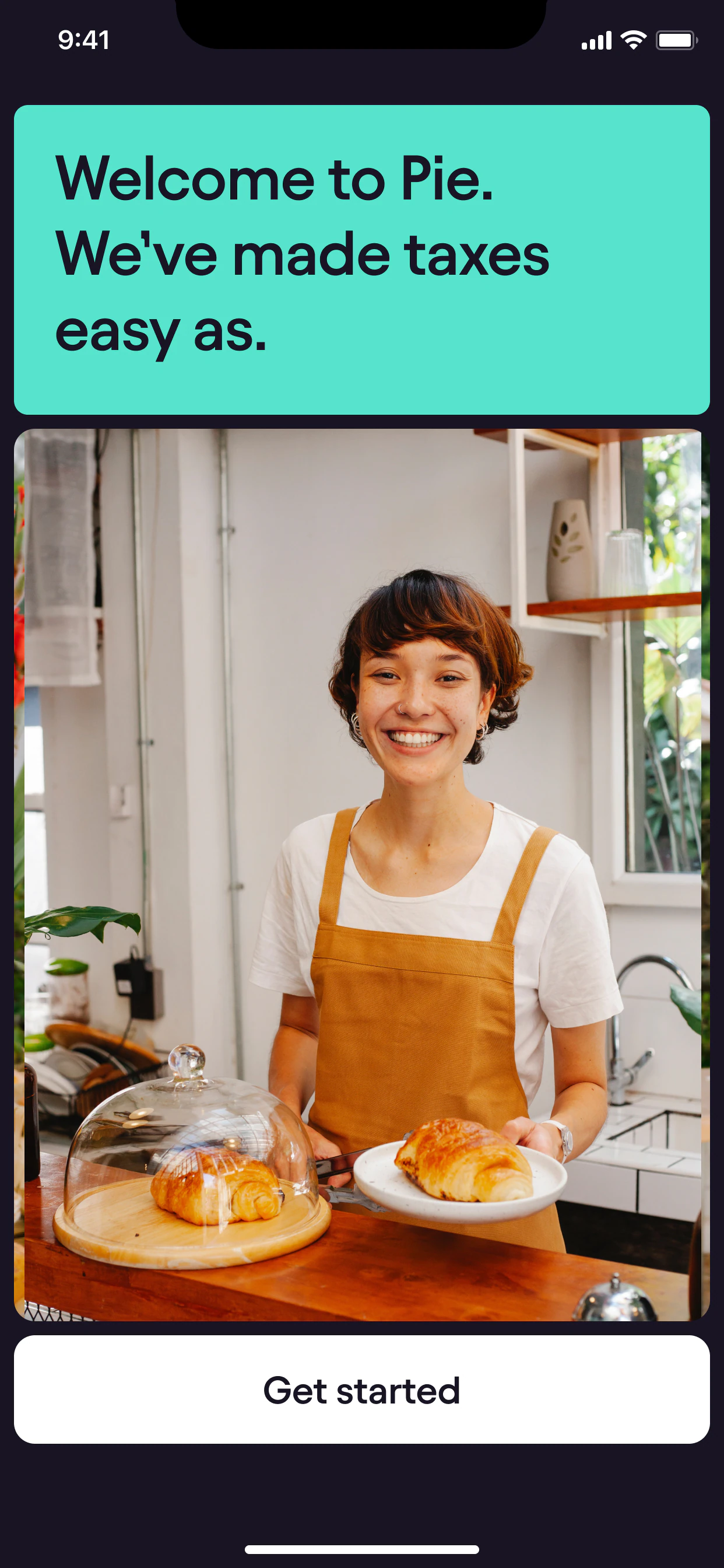 Pie Tax, telas do app 1