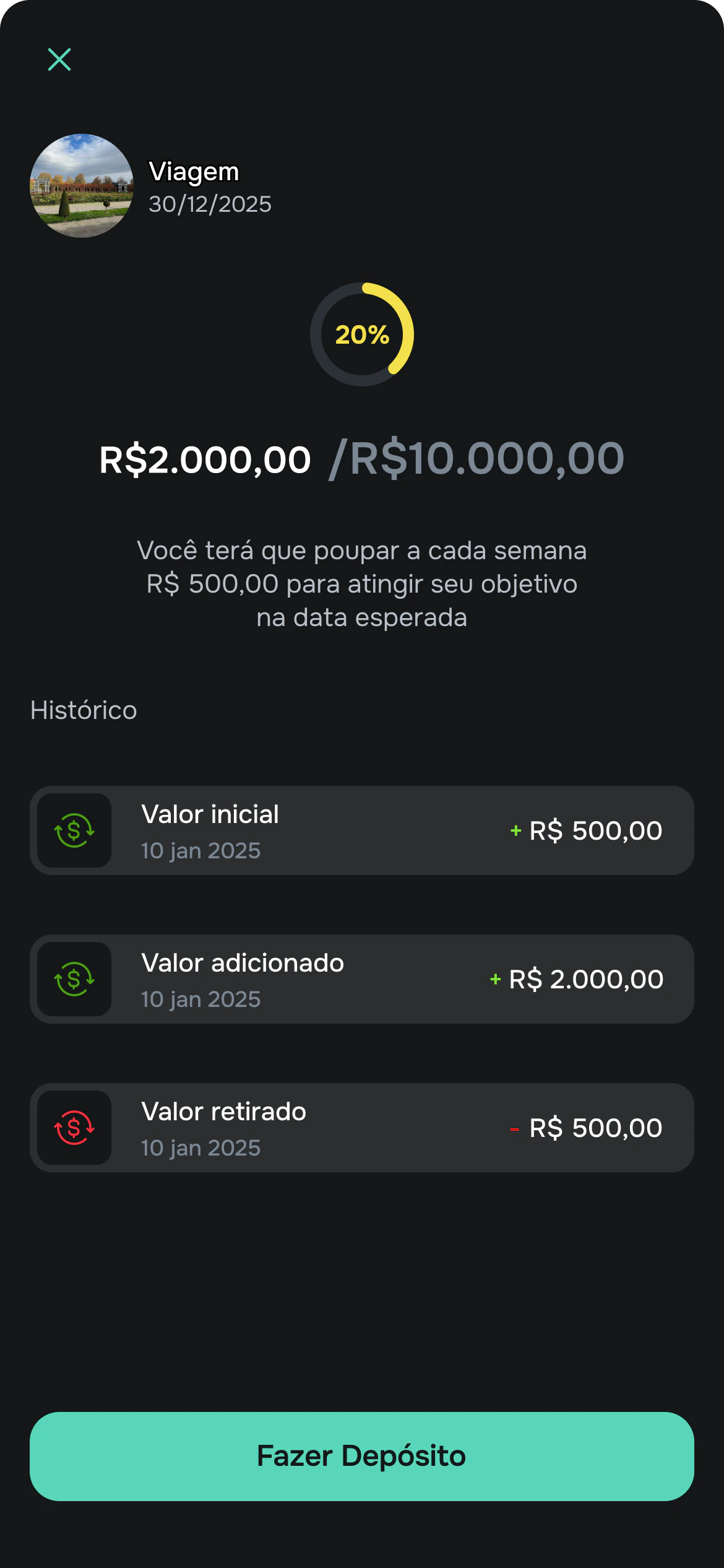 MoneyMio, telas do app 6