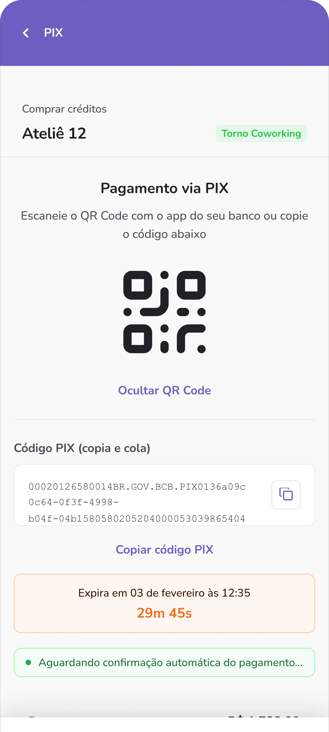Cor e Cerâmica, telas do app 6